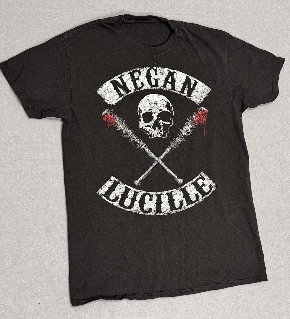 The Walking Dead TWD Negan Lucille Rockers Walkers Mens T-Shirt Small